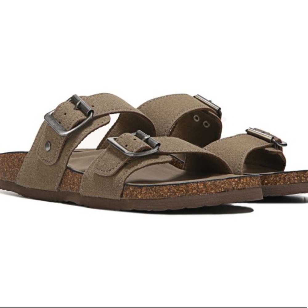 Madden Girl Green Brando Footbed Sandal